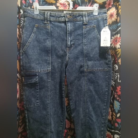 NWT TIMEandTRU Women's Utility High Rise Straight Leg Jeans 16 Regular - Picture 4 of 4